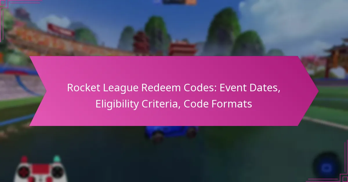 You are currently viewing Rocket League Redeem Codes: Event Dates, Eligibility Criteria, Code Formats
