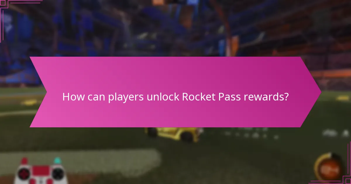 How can players unlock Rocket Pass rewards?